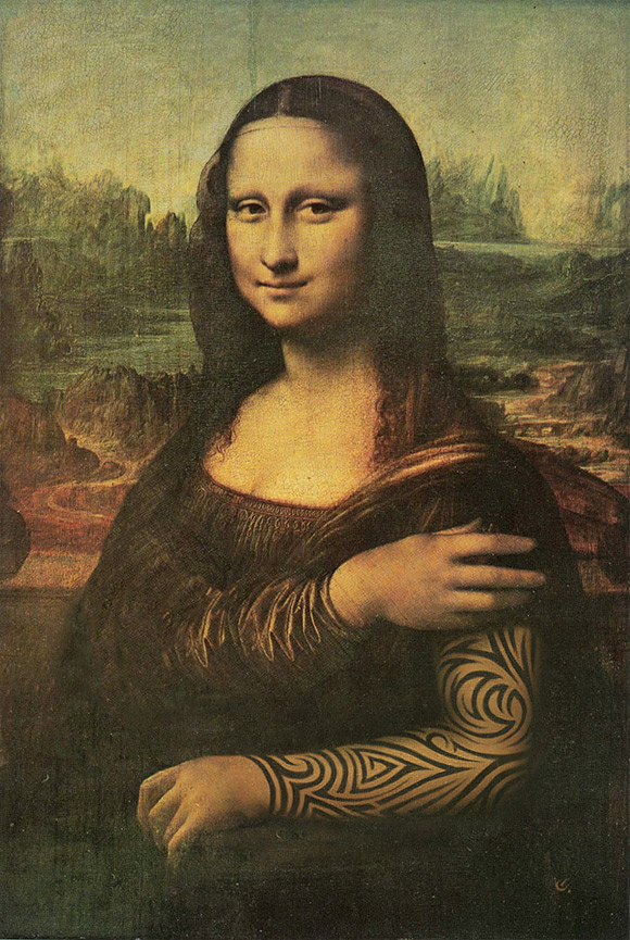 Dövmeli mona lisa
